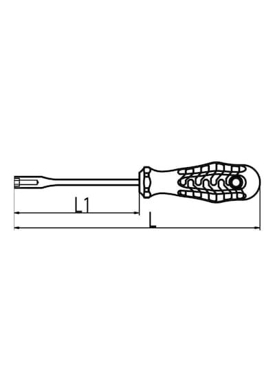 İzeltaş 4773190130 1000V Süngüsü İzoleli Lokma Uçlu Tornavida 13 MM