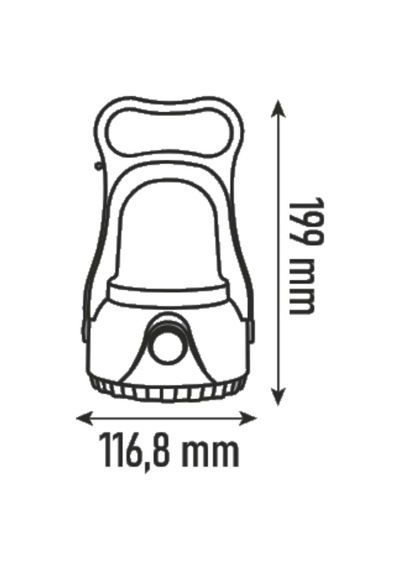 Kel015 Ledli Kamp El Feneri 7w Dimlenebilir