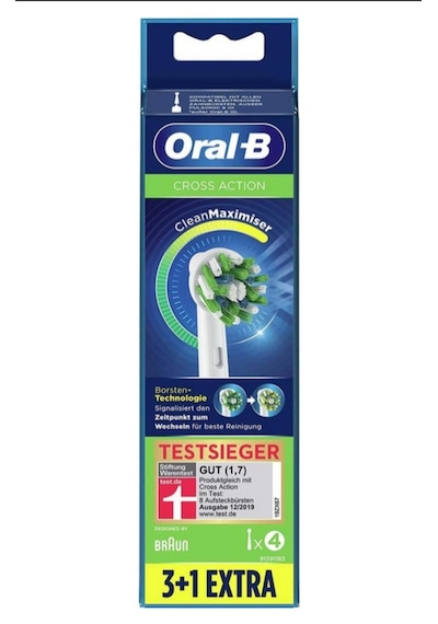 Oral-B Crossaction Elektrikli Diş Fırçası Yedek Başlığı 4'lü