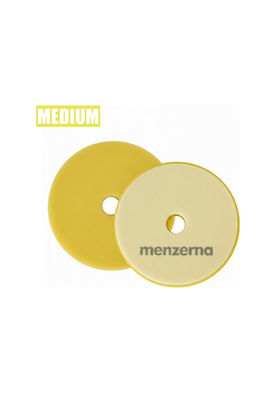 Menzerna Rotary Ve Orbital Uyumlu İnce Pasta Süngeri 130/150mm - Sarı Orta Çizik Giderici Ped
