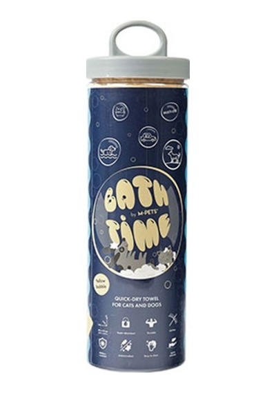 M-pets Bathtime Hızlı Kuruyan Kedi Ve Köpek Havlusu Sarı 64x43 Cm 244-54041.02
