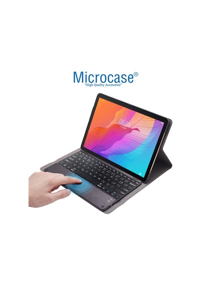 Huawei Uyumlu Matepad T10 9.7" Bt Touchpad Klavyeli Standlı Kılıf Bkk5