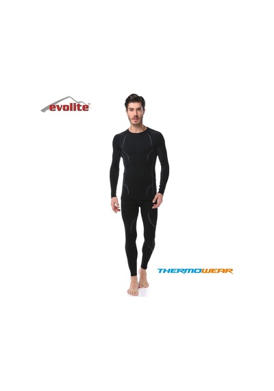 Evolite Thermowear Erkek Termal Alt İçlik Siyah