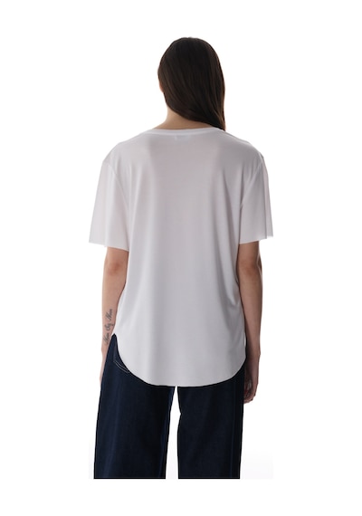 Penti Beyaz Bisiklet Yaka Oversize Modal T-Shirt Penti Beyaz Bisiklet Yaka Oversize Modal T-Shirt