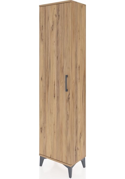 Arges Dolap Tek Raflı Tek Kapaklı Tek Askılı 44x30x182 Çam-çam Çam