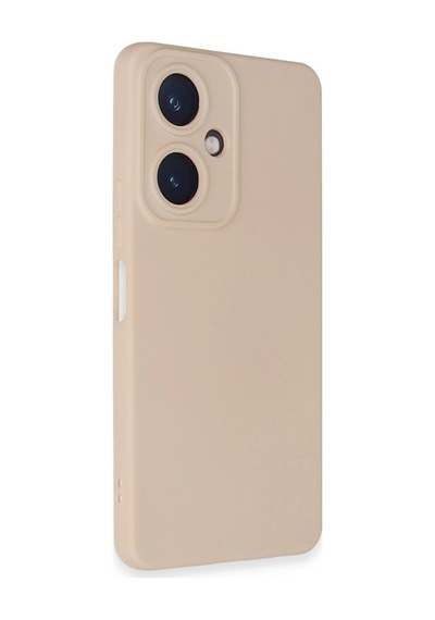 Vivo Y27 Kılıf Nano İçi Kadife Silikon - Pudra -