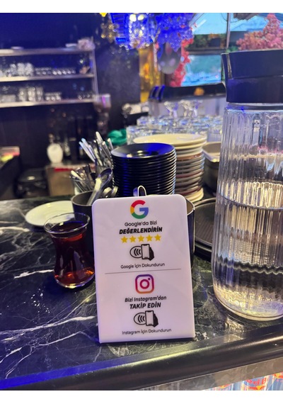 Duo Nfc Google Değerlendirme Ve Instagram Standı