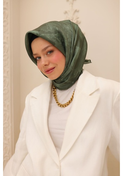 Silk Home Shiny Eşarp 75002-48 Çimen Yeşili, Koyu Yeşil