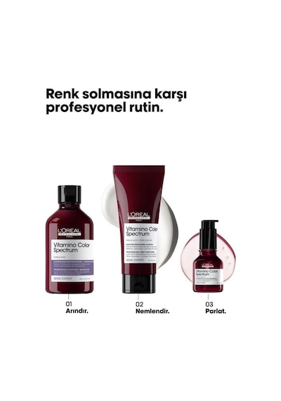 Loreal Professionnel Vitamino Color Spectrum Sarı Saçlar İçin Sarı Tonlarını Nötralize Edici Mor Şampuan 300 Ml