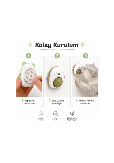 Sogud Kedi Nanesi Oyuncağı - Duvara Yapışan 360 Dönen Catnip Topu - Kapaklı Kedi Otu Yalama Topu - Sevimli Hayvan Tasarımlı İnteraktif Kedi Oyuncağı - Stok Durumuna Göre Renk Gönderilir Sogud Kedi Nanesi Oyuncağı - Duvara Yapışan 360 Dönen Catnip Topu - Kapaklı Kedi Otu Yalama Topu - Sevimli Hayvan Tasarımlı İnteraktif Kedi Oyuncağı - Stok Durumuna Göre Renk Gönderilir