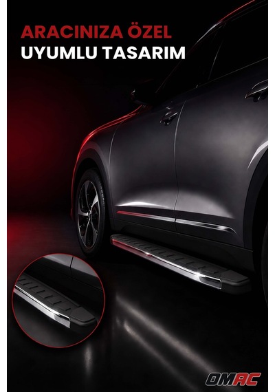 Peugeot 3008 2023-2027 Uyumlu Araca Özel Proside Yan Basamak Krom