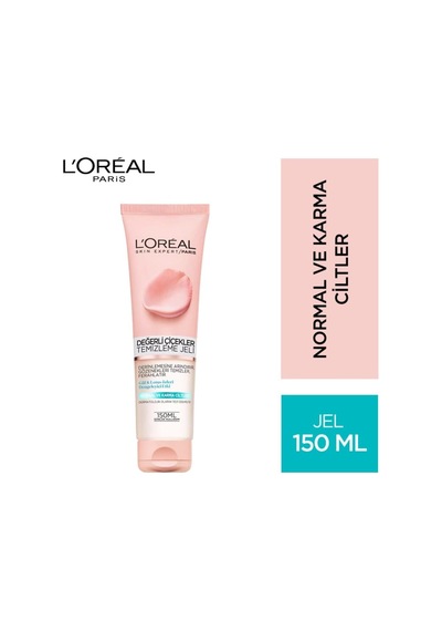 L'oréal Paris Değerli Çiçekler Temizleme Jeli Normal Ve Karma Ciltler 150 Ml