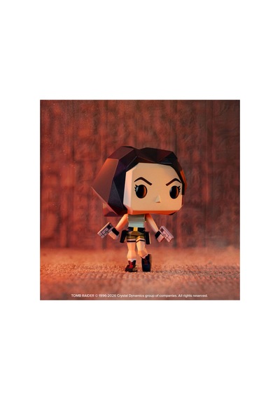 Tomb Raider Pop Lara Croft Polygonal Koleksiyon Vinil Figür