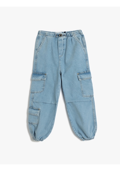 Koton Jogger Kot Pantolon Kargo Cep Detaylı Pamuklu Lıght Indıgo 5skg40023ad Açık Mavi Koton Jogger Kot Pantolon Kargo Cep Detaylı Pamuklu Lıght Indıgo 5skg40023ad Açık Mavi