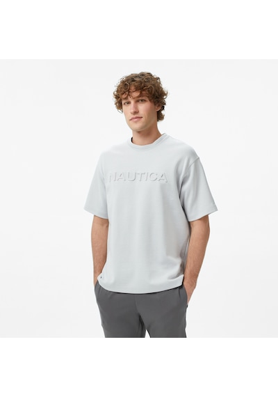 Nautica Erkek Mavi Regular Fit Baskılı T-shirtbaskılıv55227t