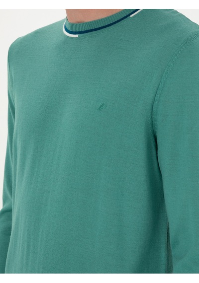 Cacharel Mint Slim Fit Yün Karışımlı Bisiklet Yaka Triko Kazak