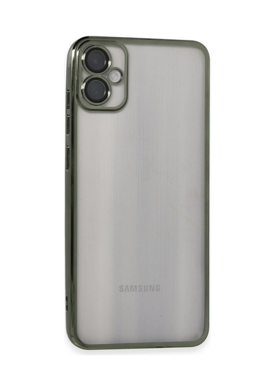 Samsung Galaxy Uyumlu-  A05 Kılıf Razer Lensli Silikon - Yeşil