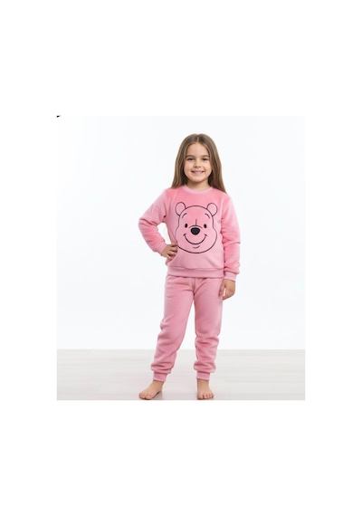 Peluş Kız Çocuk Takım - 2/8 Yaş - 31569 Pembe