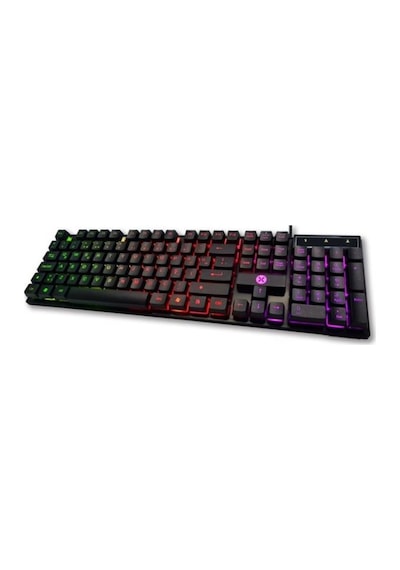 Dexim DKA004 KBL322 Usb Kablolu RGB Led Işıklı Oyuncu Q Klavye