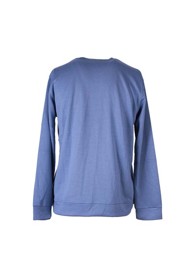 Trender Black Baskı Modal Octavian Mavi Erkek Sweatshirt 26yg08000056 Mavi