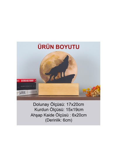Led Işıklı Pleksi Dolunay Kişiselleştirilebilir Dekoratif Biblo Ursula Kurt Anahtar Askılığı Sarı - 737202186