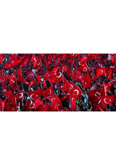 80X120Cm En Alpaka Kumaş Türk Bayrağı Bayrak