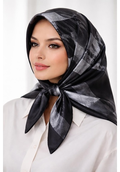 Aker Sura İpek Eşarp - 2025 / 2026 - 9081701 Siyah