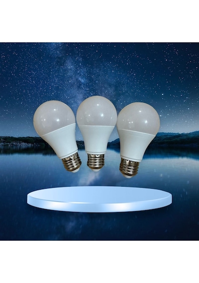 3 Adet 10 Watt 900 Lumen Beyaz Işık Led Ampul