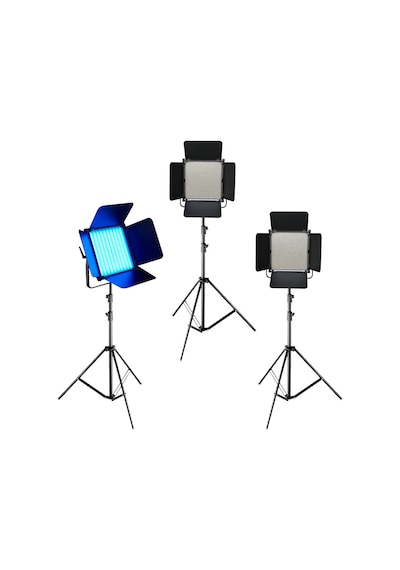 Gdx 1024 W RGB Panel Led Video Işık Seti