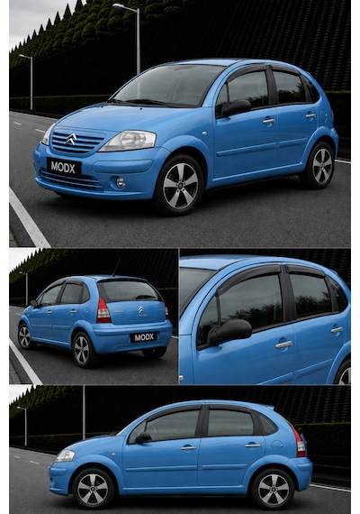 Citroen C3 2003-2009 Araca Özel Cam Rüzgarlığı A+
