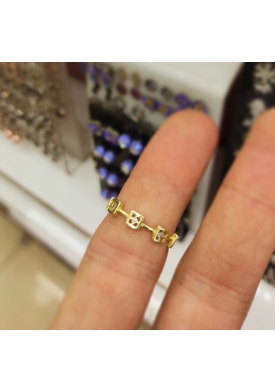 Oriental Kuyumculuk Jewellery Küp Küp Kare Tam Tur Gold Gümüş Yüzük Gold