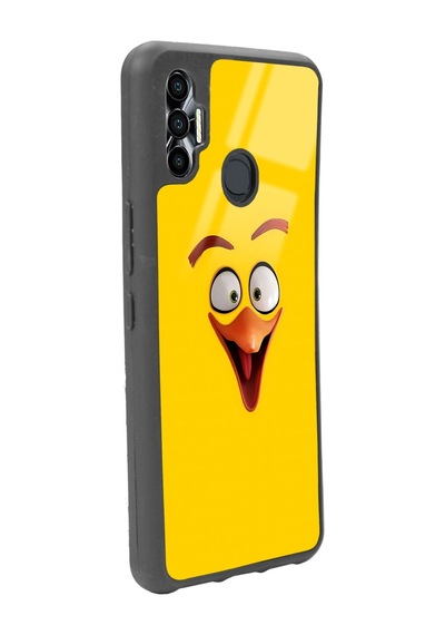 Tecno Spark 7 Pro Yellow Tasarımlı Glossy Telefon Kılıfı Çok Renkli