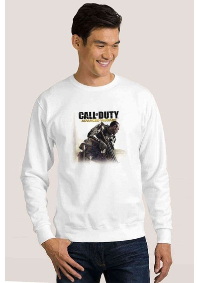 Call Of Duty Advanced Warfare Havoc Baskılı Beyaz Erkek Sweat (528412838)