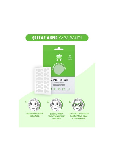 Mia Klinika Şeffaf Akne ve Sivilce Bandı 36 Adet