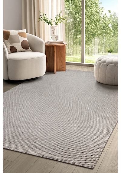 Elit Premium Sisal Jut Halı 1016 - Antrasit Hasır Dokuma Bej-krem Bej - Krem