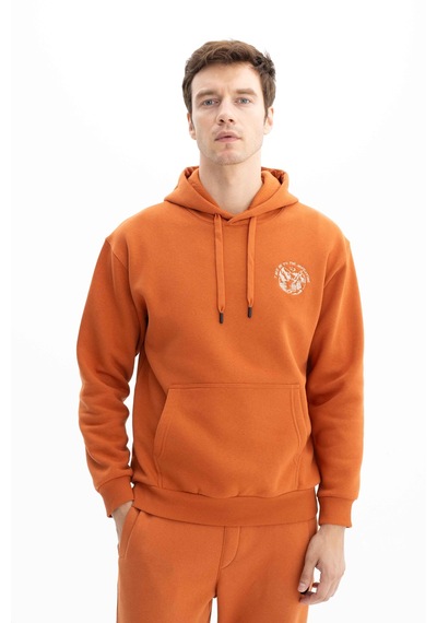 AR-MA Arma Şardonlu 3 İplik Erkek Relax Fit Kanguru Cepli Kapşonlu Sweatshirt 001