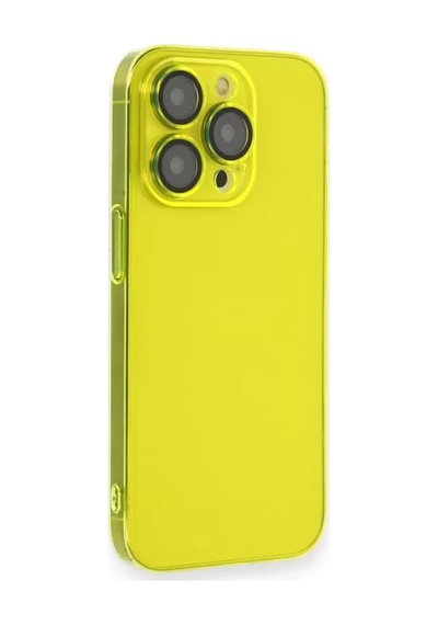 Newface Apple İphone 14 Pro Kılıf Armada Lensli Kapak - Sarı