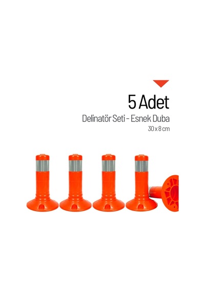 5 Li Delinatör Set 30 X 8 Cm, Esnek Duba-33