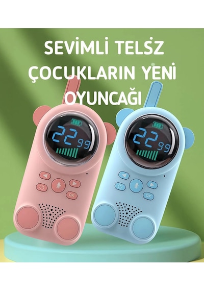 Vtn-64 Çocuklar Için Kamp Yürüyüş El Telsizi Şarj Edılebılır 3km Menzil
