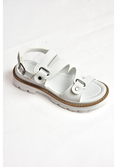 Fox Shoes S996075509 Beyaz Kadın Sandalet Beyaz