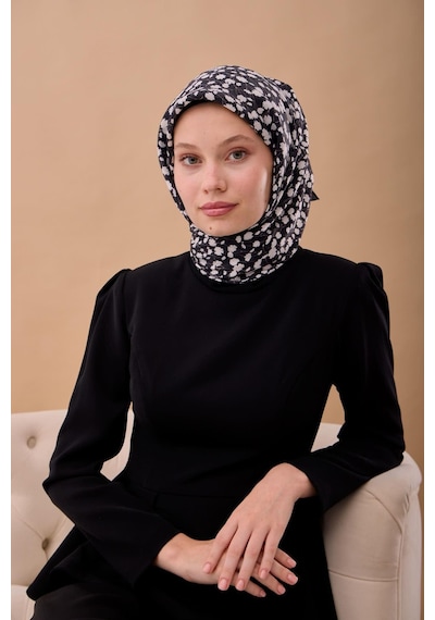 Silk Home Aura Eşarp 140005-02 Koyu Lacivert, Beyaz, Vizon