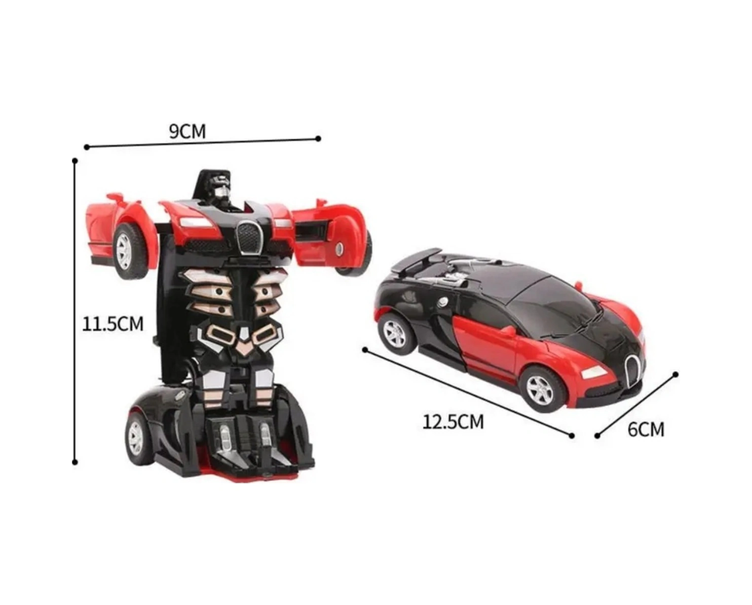 2adet Öğretici Oyuncaklar Robota Dönüşen Spor Araba Lamborghini Oyuncak Robot Araba