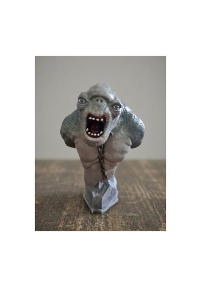 Eselya3d Yüzüklerin Efendisi Mağara Trollü-cave Troll Büst-dekoratif Hediye Figür-heykel-16cm
