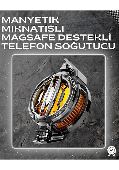 Led Işıklı Telefon Soğutucu Ultra Sessiz Fan Mıknatıslı Ve Atlı Bağlantı