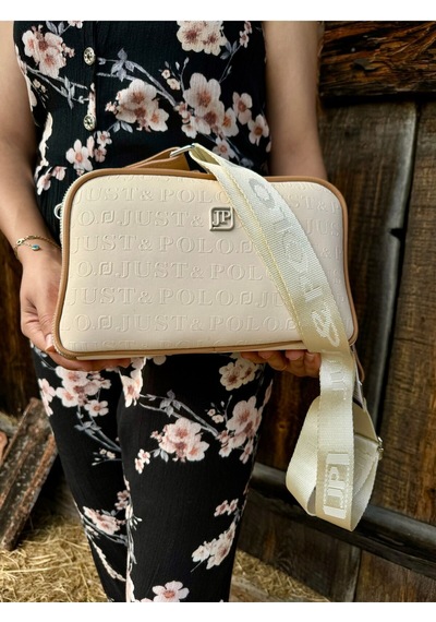 Just Polo Kadın Omuz Çantası 6011mh Krem Camel