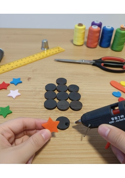 1.5 Cm Güçlü Yuvarlak Mıknatıs 50'li Paket Magnet Ve El Yapımı Ürünler İçin Hobi Mıknatısı