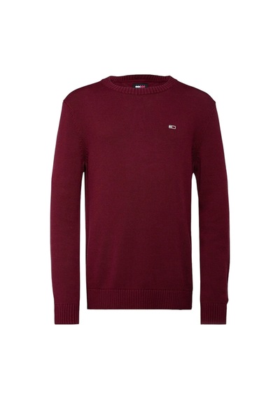 Tommy Hilfiger Tjm Slım Essntls C-neck Sweater Erkek Bordo Kazak Dm0dm18370vlp Mor