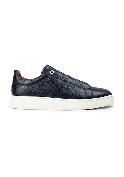 Deery Erkek Gizli Bağcıklı Hakiki Deri Lacivert Sneaker - 04444mlcve01
