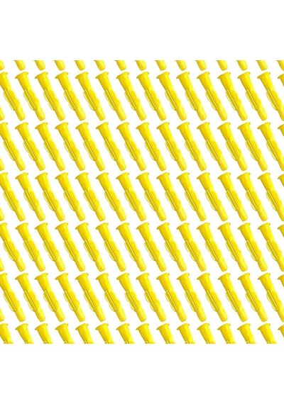 Plastik Roket Dübel M8 Mantar Kanatlı Dübeller Vida Sabitleme Bağlantı Elemanı 100 Adet