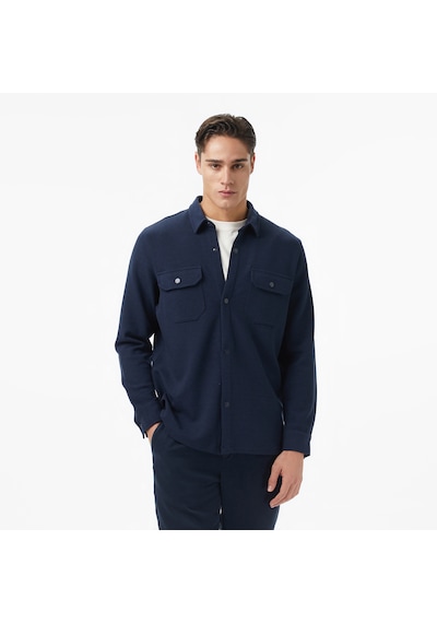 Nautica Erkek Lacivert Classic Fit Gömlek Düz W57437t Lacivert